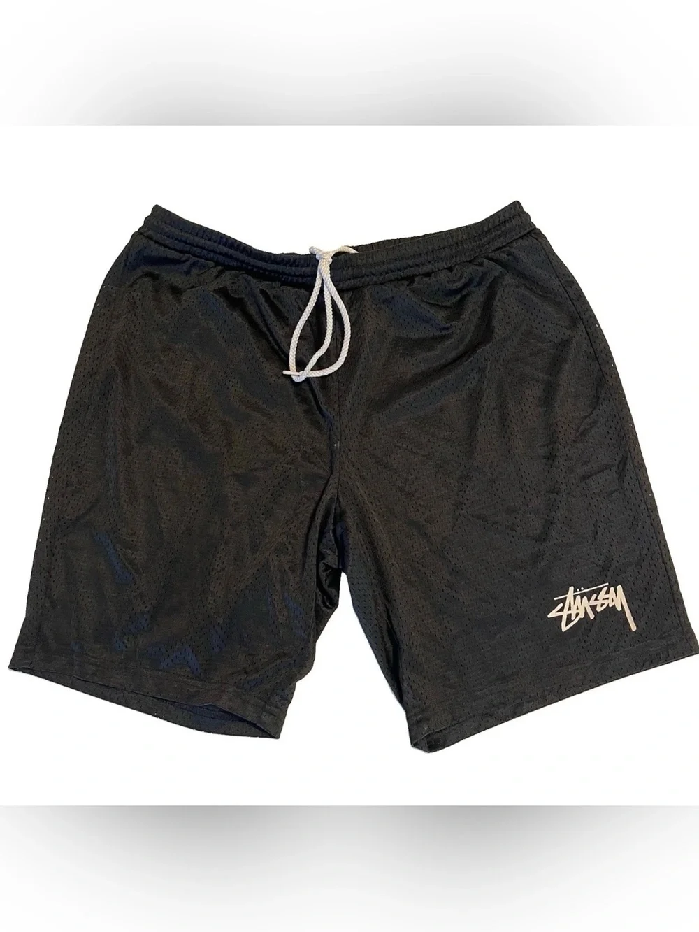 Stussy Shorts Mesh Black Small Relaxed Fit Streetwear